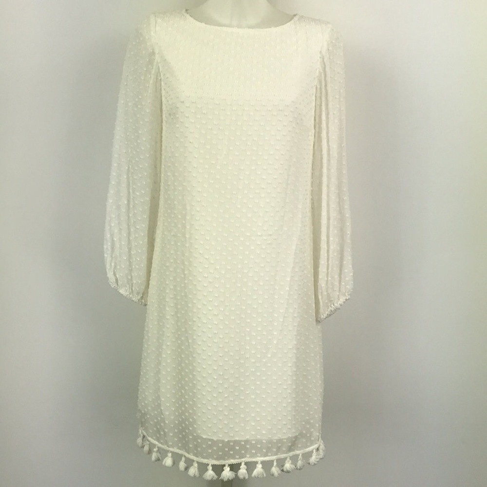 NEW! Sail to Sable White Long Sleeve Dress
